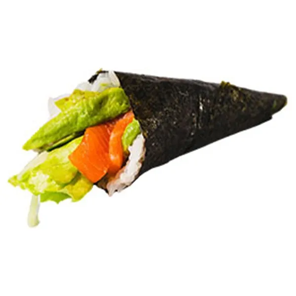 Temaki salmón