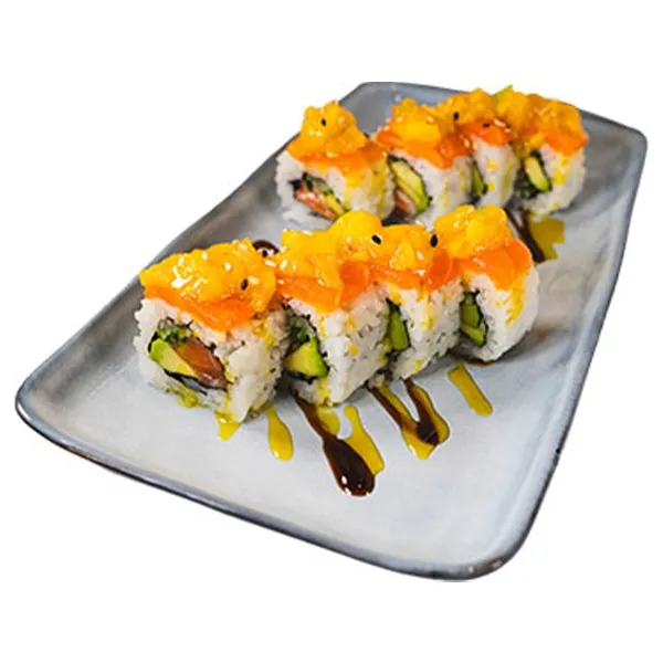 Roll especial salmón y mango